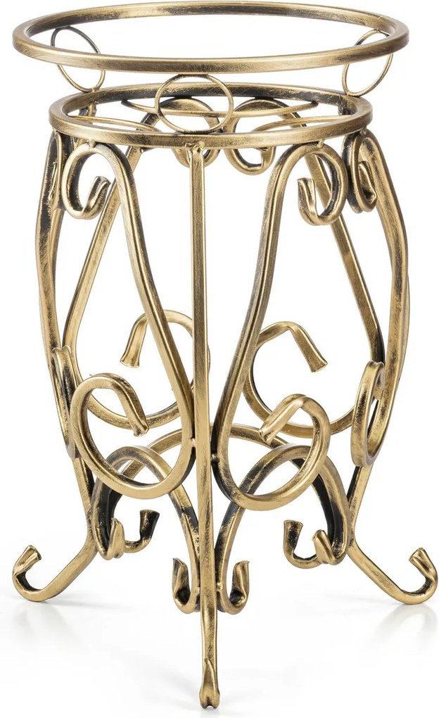 STOJAN NA KVETINÁČ FIORINA 44,5X31 CM ZLATÁ