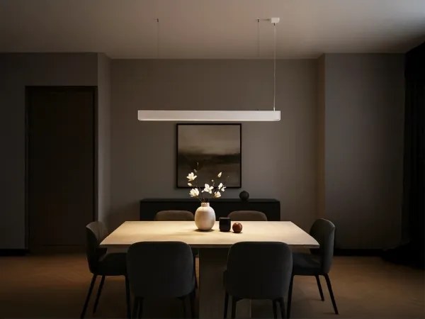 LED luster na lanku LED/55W/230V 3000/4000/6500K 120 cm biela