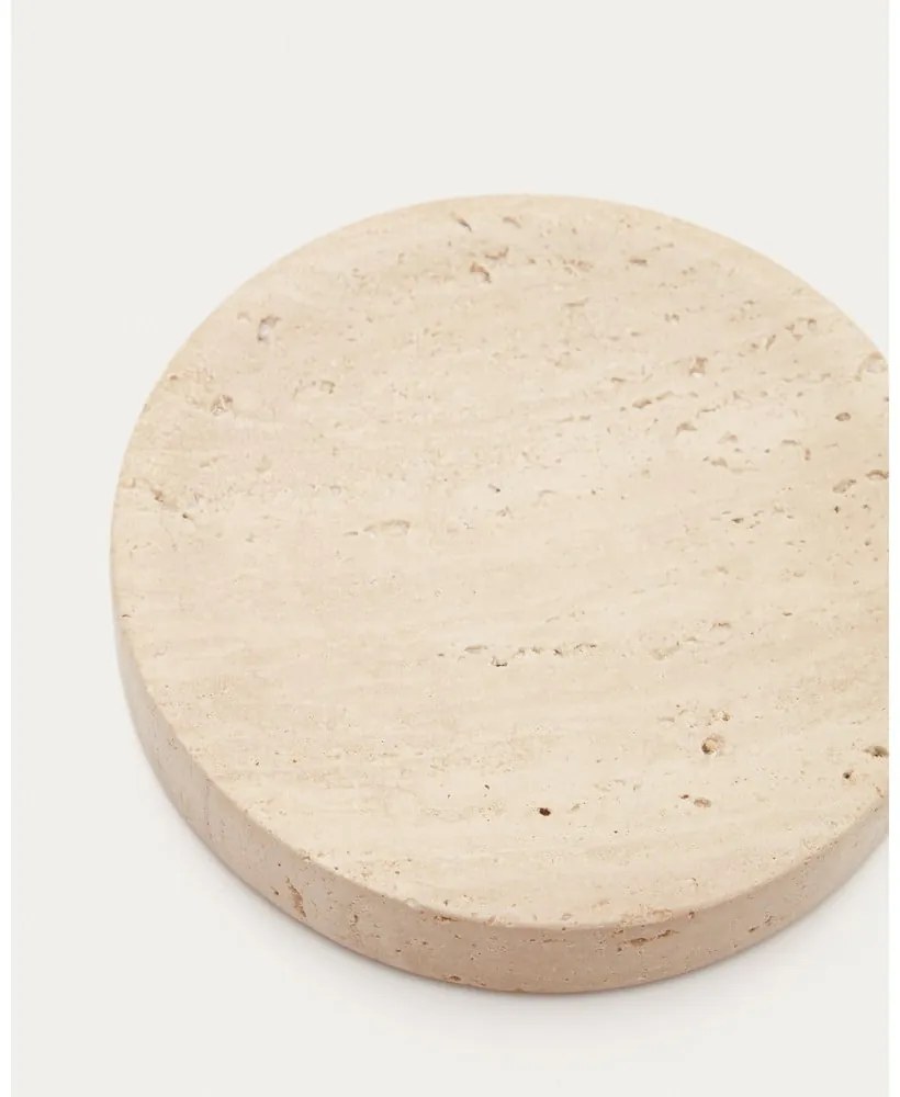 Béžová kamenná nádobka na mydlo Macre – Kave Home