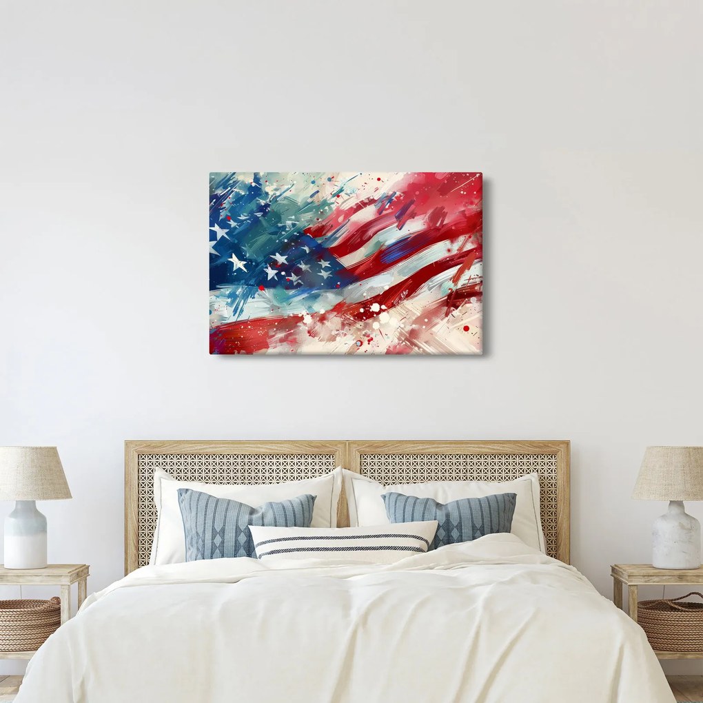 Obraz - Vlajka USA (90x60 cm)
