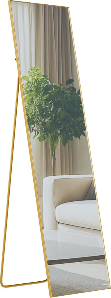 Zrkadlo Benicia 140x40 cm - zlaté lesklé