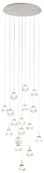 Eglo 39547 - LED Stmievateľný luster na lanku MONTEFIO 17xLED/5W/230V