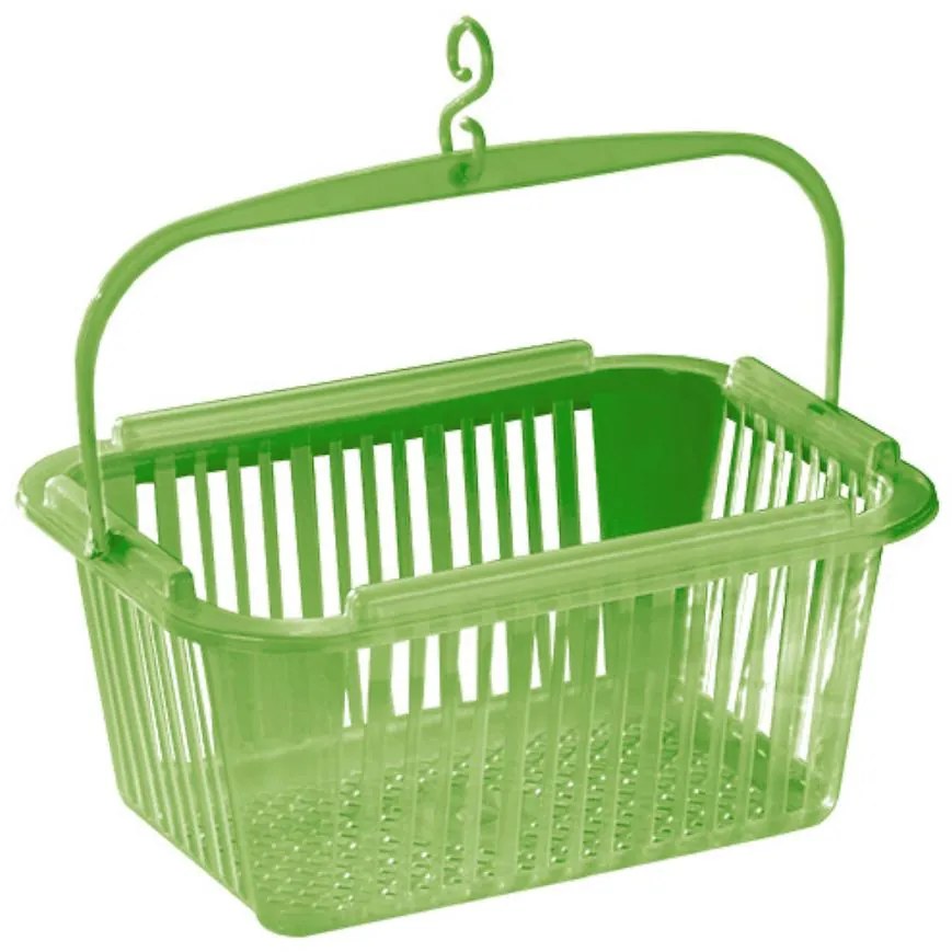 Košík na štipce 25x19x12cm, zelený 43963001