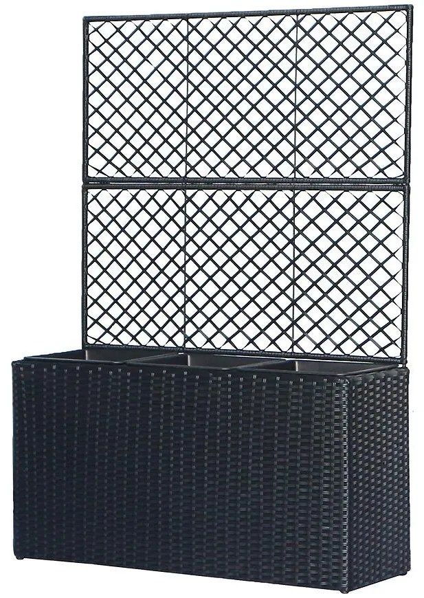 Nástenný kvetináč ratan 2476 84x30x120 cm