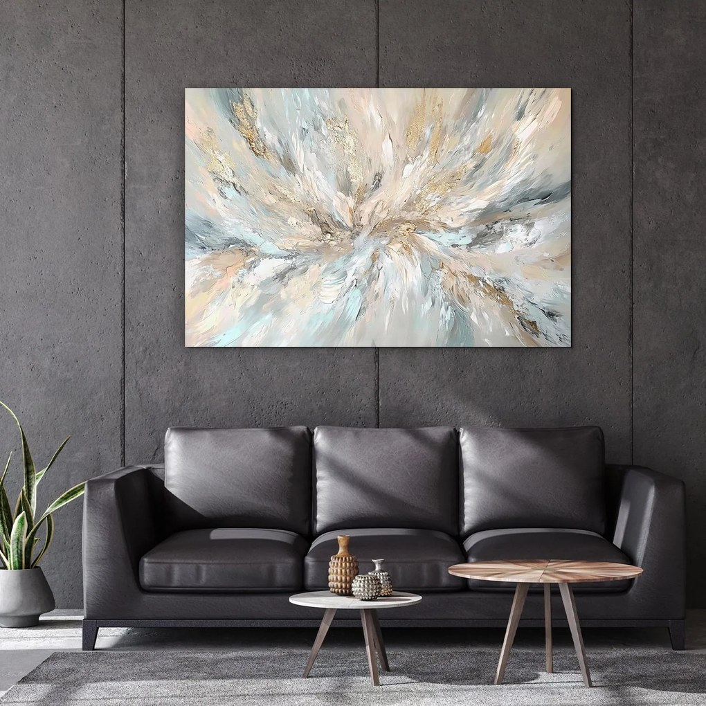 DUBLEZ | Abstraktný obraz z dreva - Zlatý vír