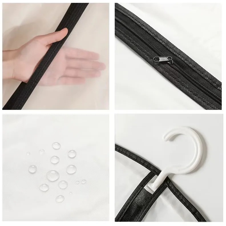 Arte Regal Látkový ochranný obal na oblečenie, biely WHITE KIPIT, 60 x 137 cm