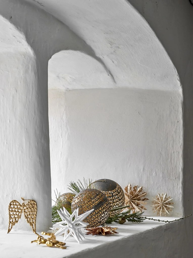 Bloomingville Vianočná ozdoba Chue Silver 15 cm