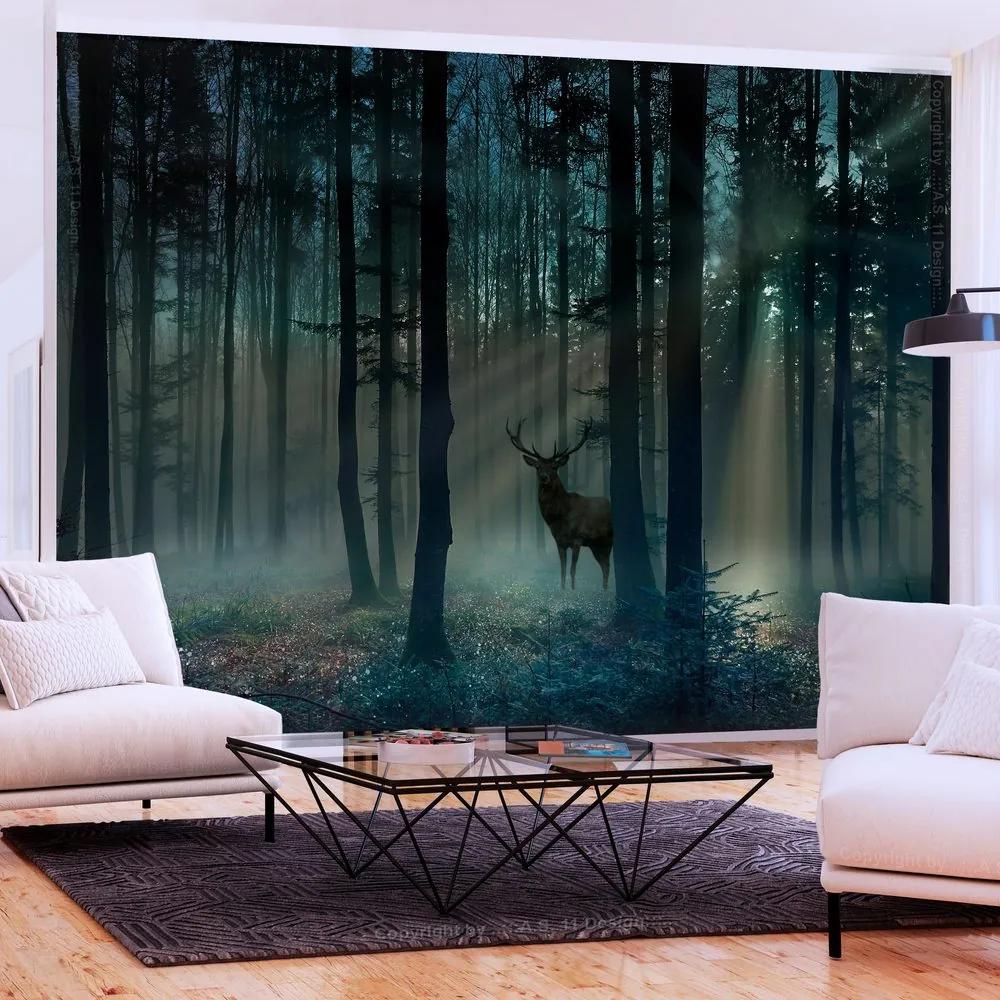 Samolepiaca tapeta kúzelný les s jeleňom - Mystical Forest
