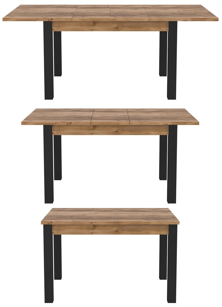Rozkladací stôl 130-175 cm Oralee 92 (čierna). Vlastná spoľahlivá doprava až k Vám domov. 1118128