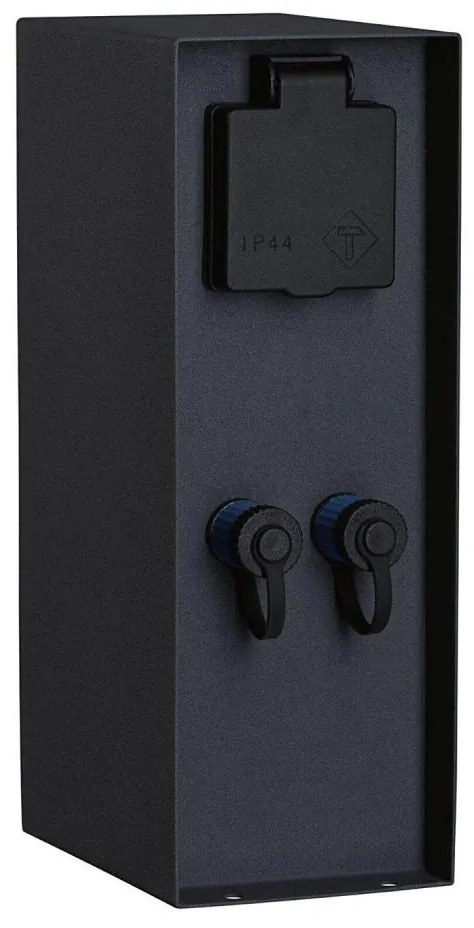 Paulmann 94700 - Vonkajší zásuvkový stĺpik RIO 2Z SCHUKO 230V IP44