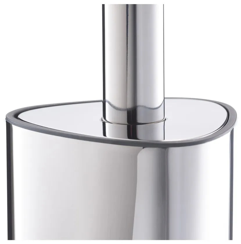 WC kefa z nehrdzavejúcej ocele v striebornej farbe Flex – Joseph Joseph