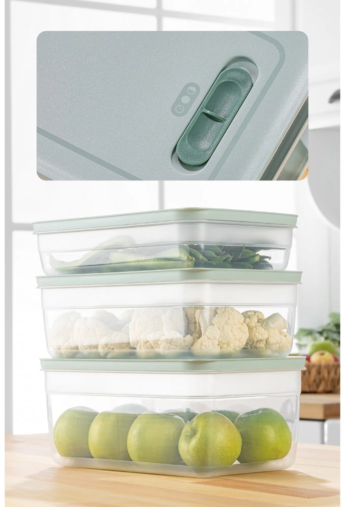 Súprava 3 ks kuchynských nádob HUL modrá