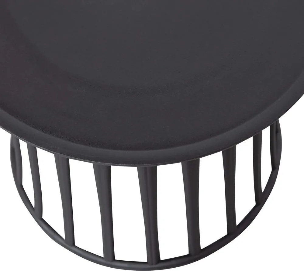 Čierny vonkajší odkladací stolík WOOOD Boy