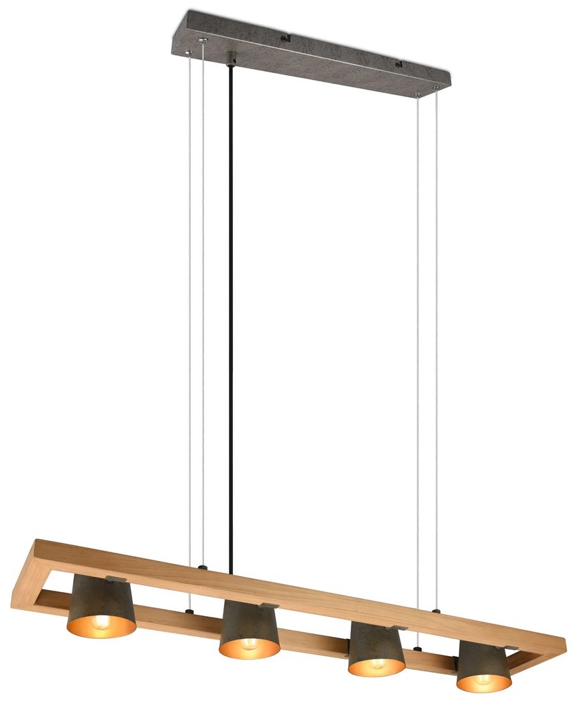 Závesná lampa »Bell«, Trio, 4 plamene