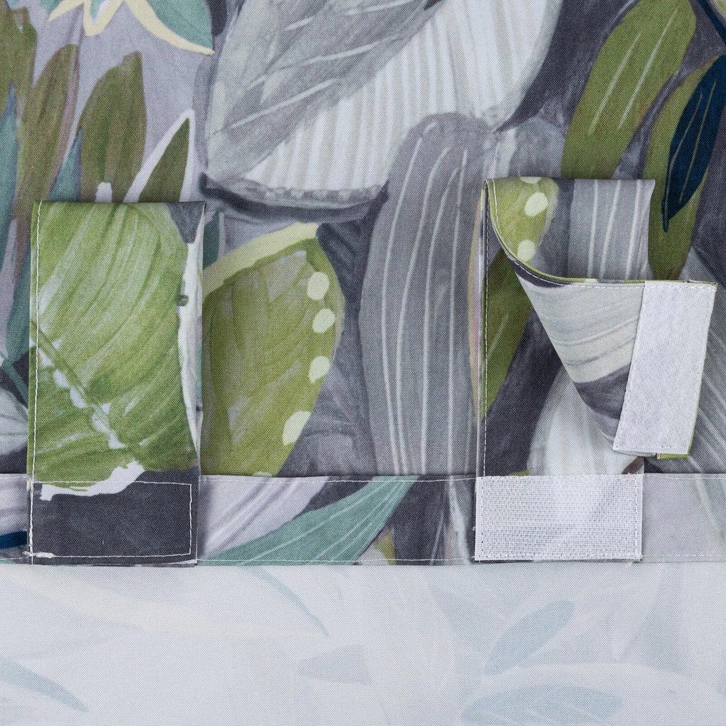 ZÁHRADNÝ VODEODOLNÝ ZÁVES NA PÚTKACH GARDEN 155X240 CM LISTY