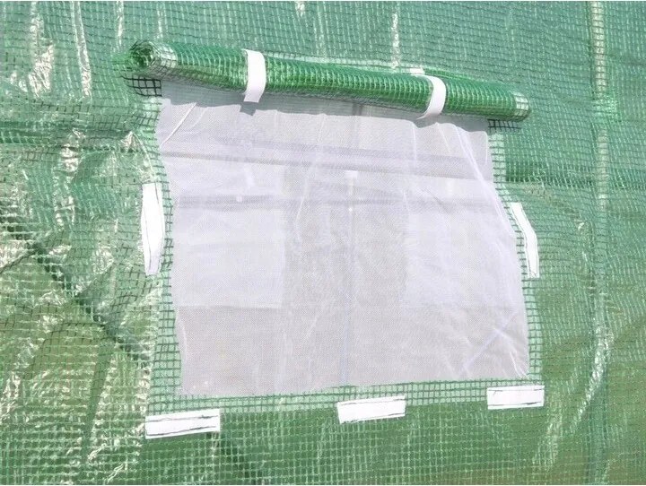 Záhradný fóliovník s pevnými dverami, 400 x 250 x 200 cm