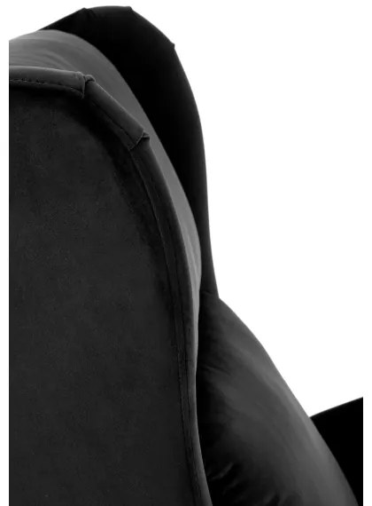 Polohovacie kreslo RELAXA čierne