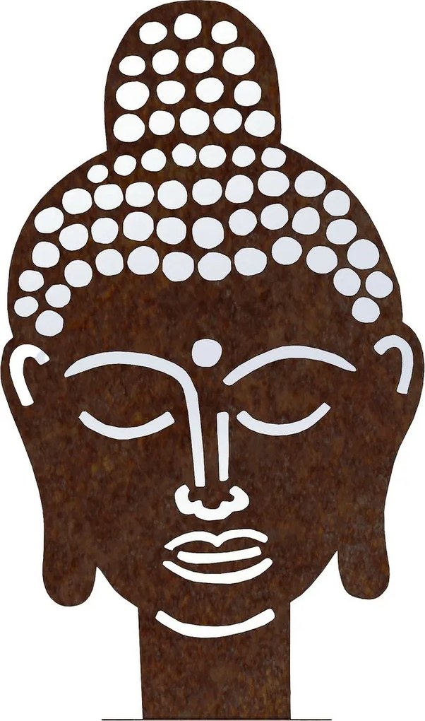 Záhradná dekorácia Budha 70 x 42 cm, corten CORGARDEN 1062