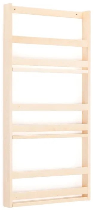 Nástenný stojan na časopisy, 600x70x1200 mm, breza