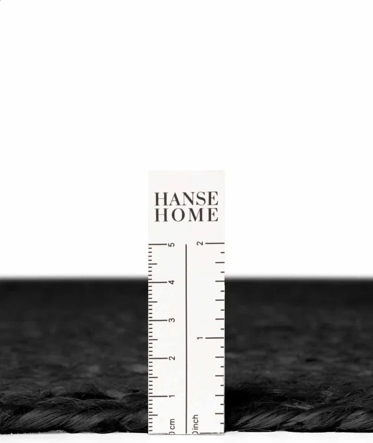 Čierny obojstranný/ručne tkaný jutový koberec 160x230 cm Braided – Hanse Home