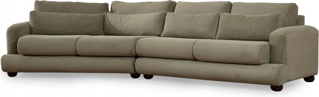 Pohovka štvorsedačka Riverolla (L) (zelená)