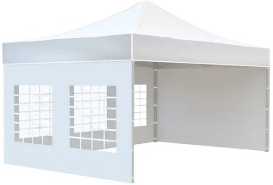 Nožnicový stan POLOPROFI PLUS 3x4,5 m biely