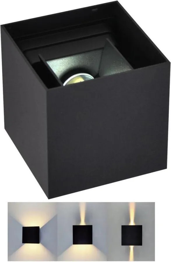 Vonkajšie nástenné svietidlo KIOTO 1xG9/5W/230V IP44 čierna