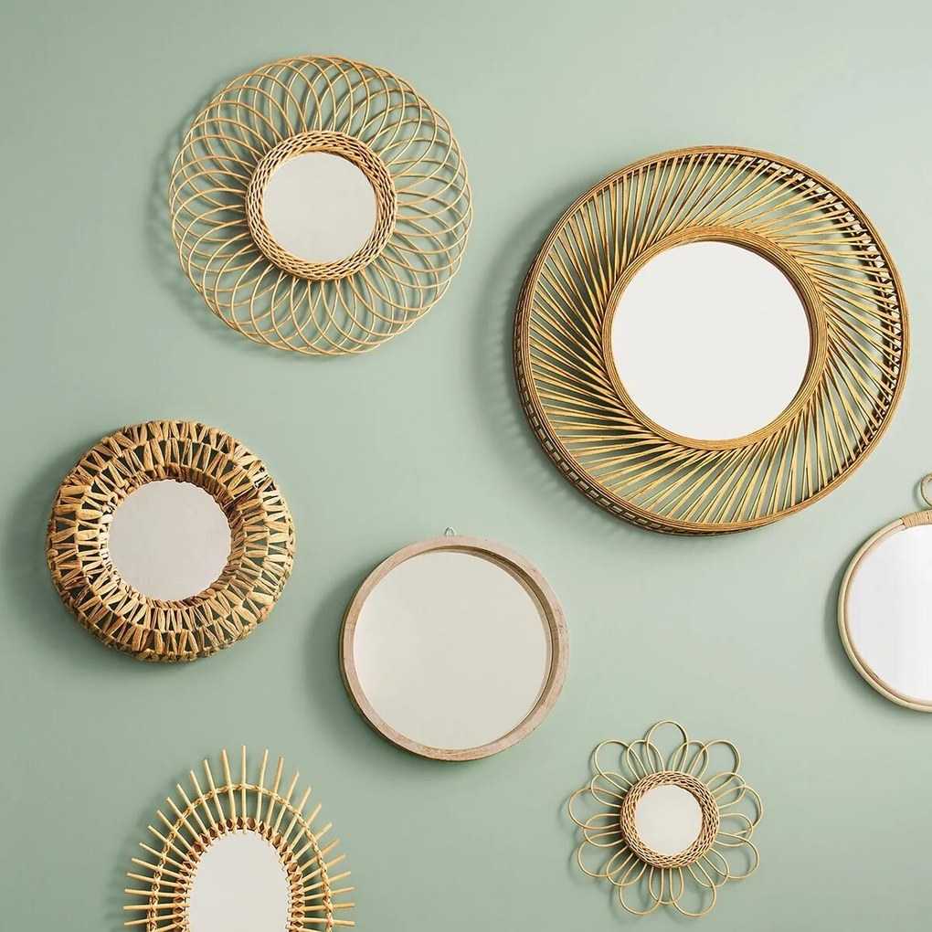 Zrkadlo Rose, hnedé