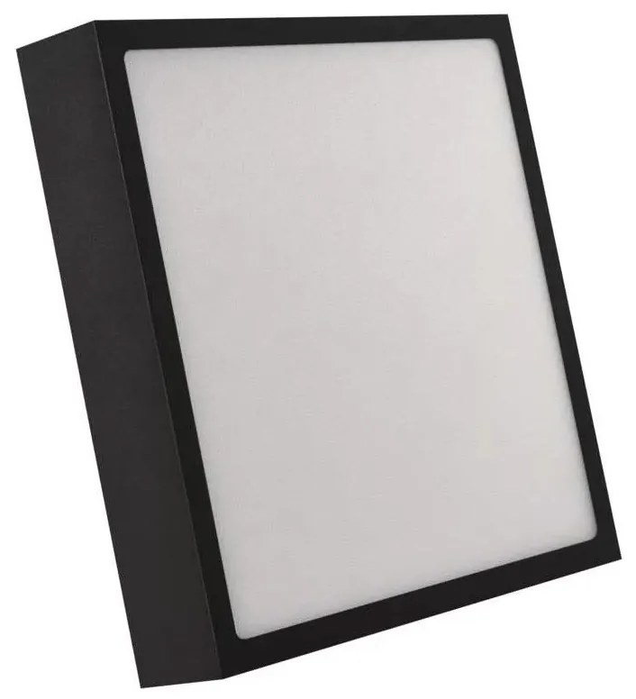 LED Stropné svietidlo LED/21W/230V 3000/3500/4000K 22,5x22,5 cm čierna