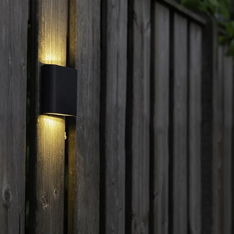 Moderná nástenná lampa tmavosivá 11,5 cm vrátane LED IP65 - Batt
