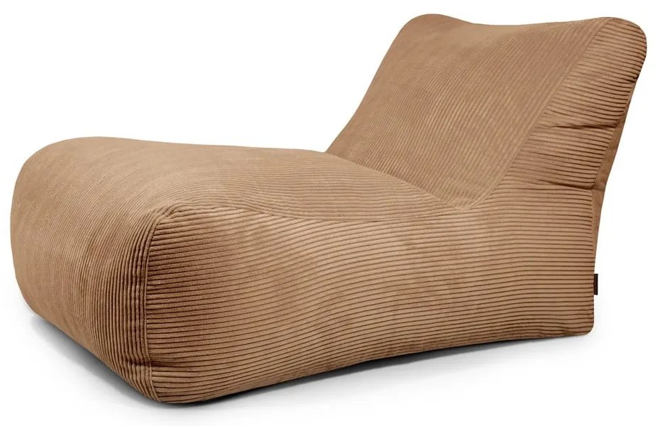 Hnedý menčestrový sedací vak Lounge 100 – SLOWDOWN