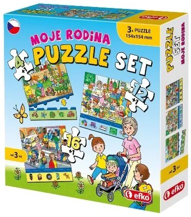 Efko Sada puzzle 3v1 "Moja rodina"