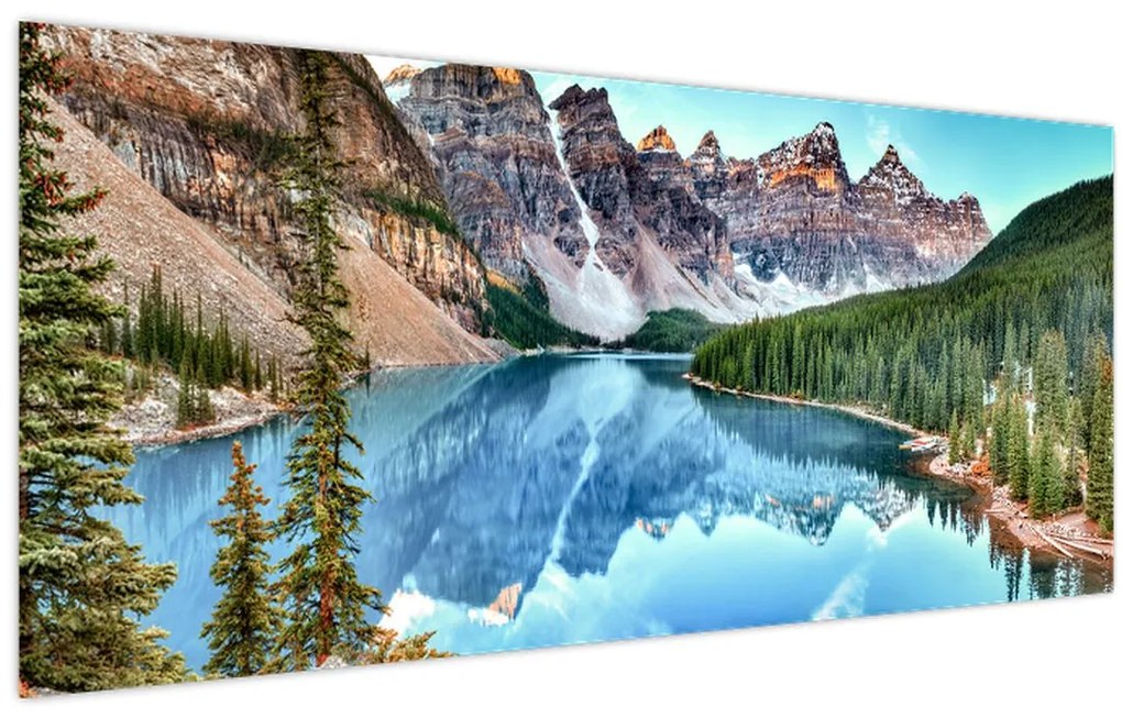 Obraz - Moraine lake (120x50 cm)