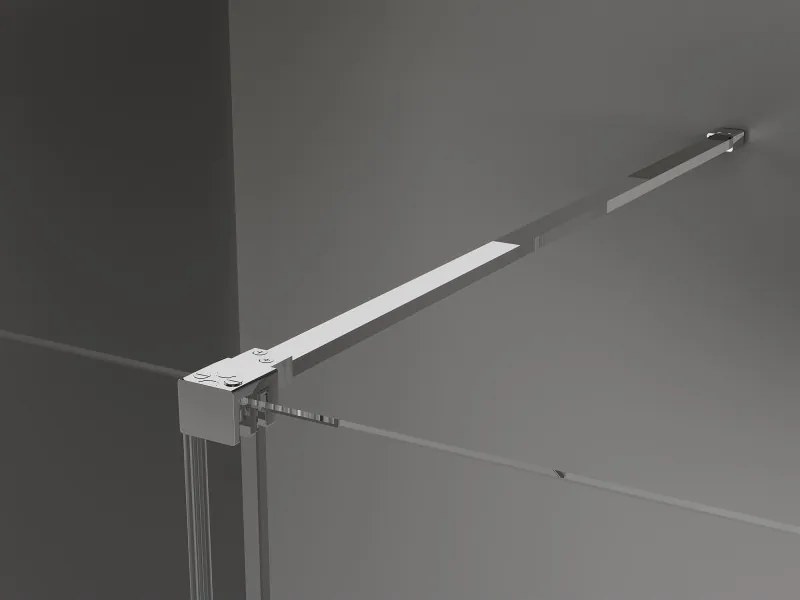 Mexen Velar, sprchový kút s posuvnými dverami 140 x 90 cm, 8mm sklo námraza, chrómová, 871-140-090-31-01
