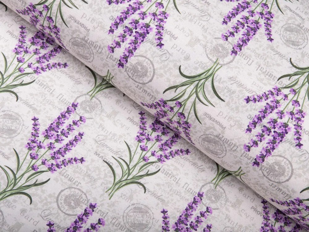 Biante Dekoračný oválny obrus PML-033 Provence levandule 120x140 cm