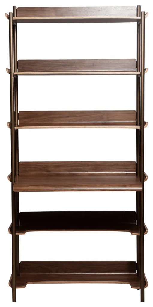 FRIYAY KNIŽNICA S PRACOVNÝM STOLOM walnut