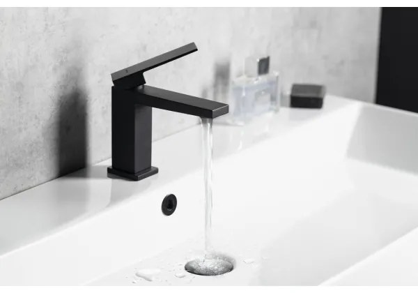 Sapho - Umývadlová batéria LATUS 14 cm matná čierna