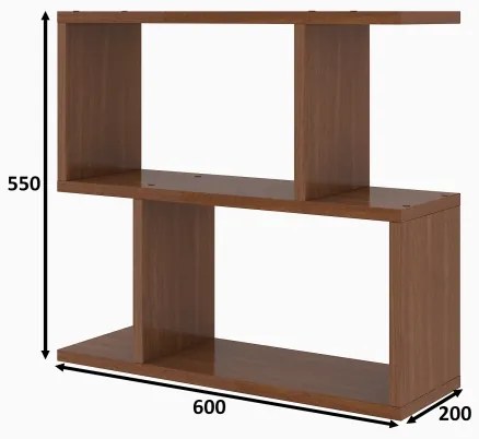 Odkladací stolík LALE 55x60 cm hnedá