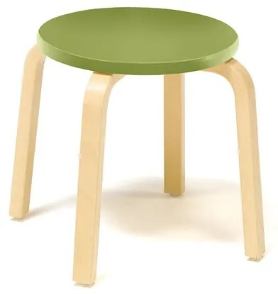 Drevená stolička NEMO, V 350 mm, breza, zelená