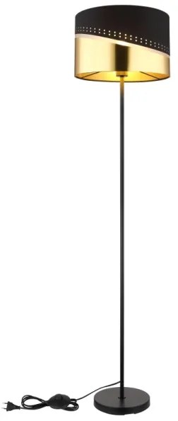 Globo 54046S - Stojacia lampa OR 1xE27/60W/230V pr. 35 cm čierna/zlatá