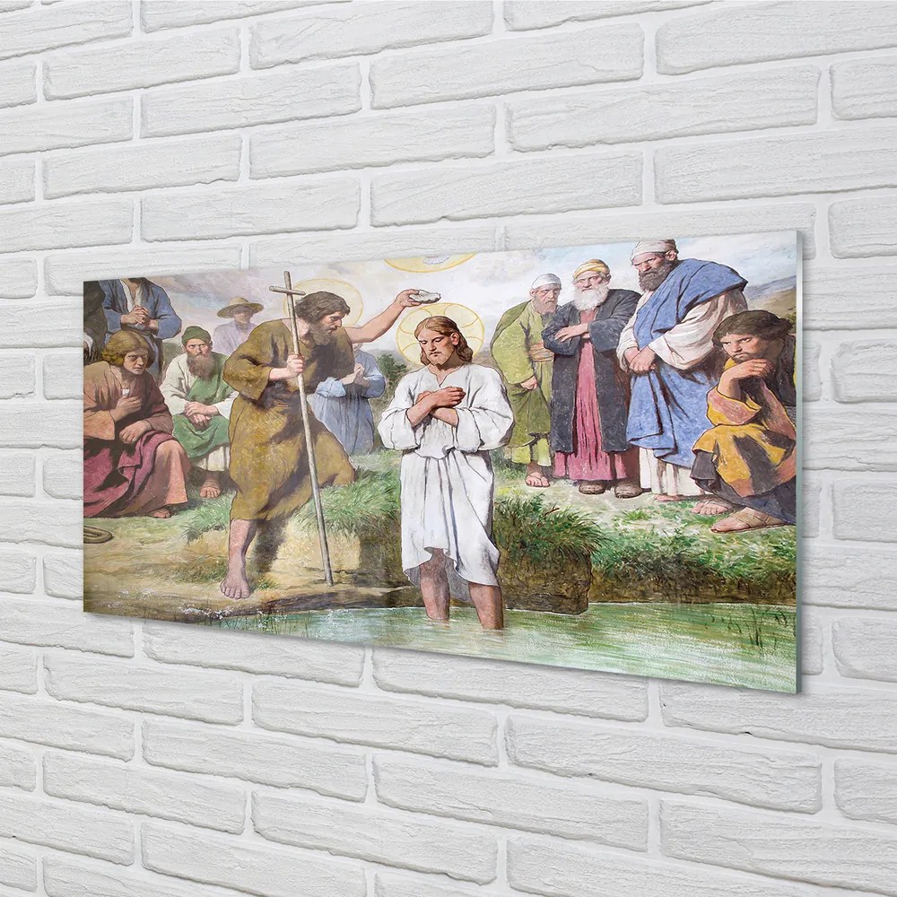 Nástenný panel  obrázok Ježiša 125x50 cm