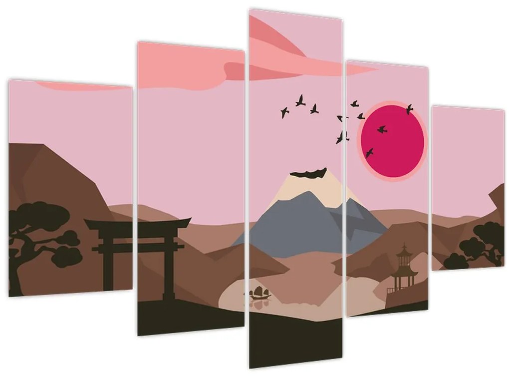Obraz - Japonsko N⁰2 (150x105 cm)