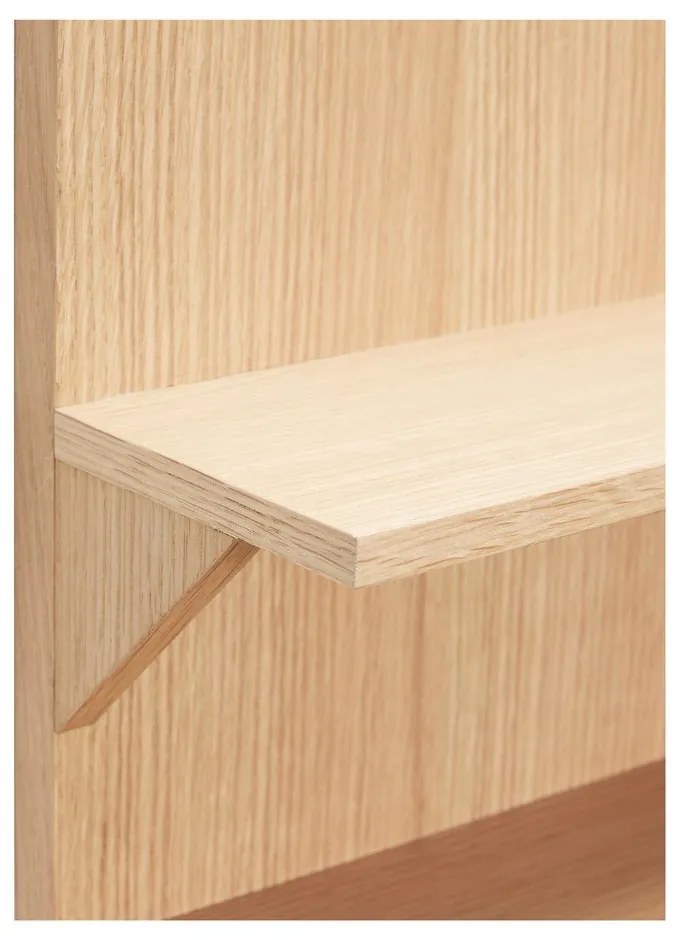 Poschodová polica v dekore duba v prírodnej farbe 40 cm Straight – Hübsch