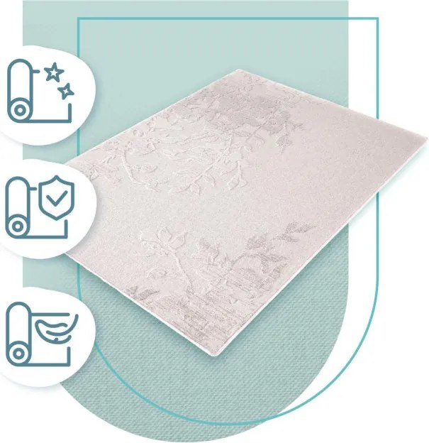 Koberec Agnella Noble Riva svetlosivý