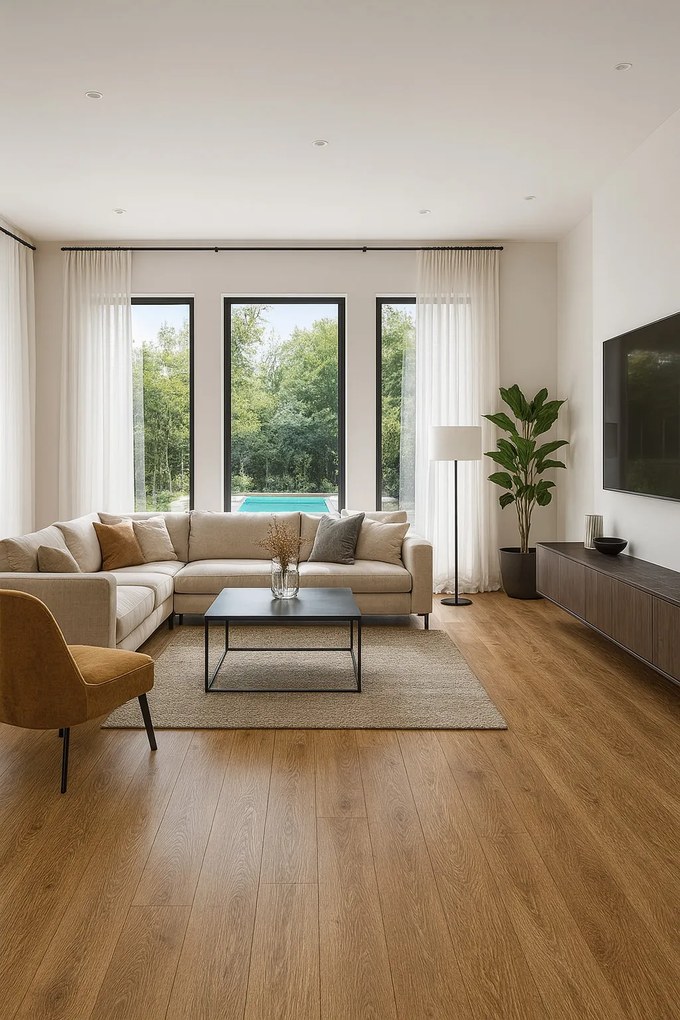 Beauflor, PVC podlaha - lino Blacktex Texas Oak 136L, na mieru, šíře 3m,4m, hnedá, filc, chodba / predsieň