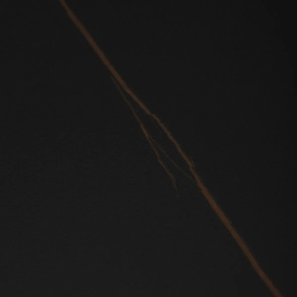 Sada konferenčných stolíkov F4118 BK, mramor, 2 ks