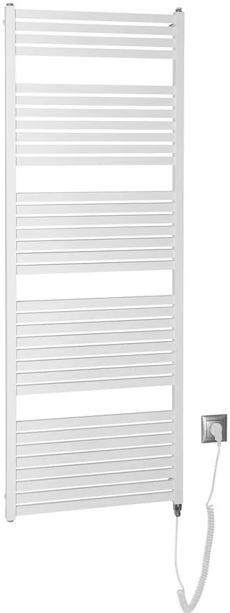 Aqualine Aqualine, TONDI-E elektrické vykurovacie teleso, rovné, 600x1690 mm, 800W, biela, DE490T