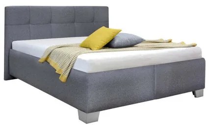 Čalúnená posteľ Mary XXL 180x200, sivá, bez matraca