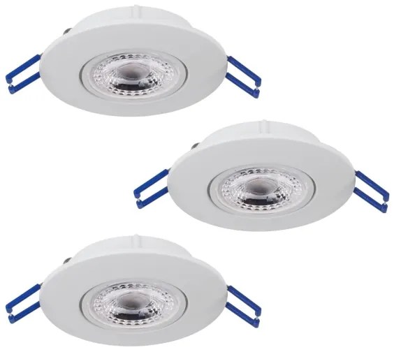 Eglo 75763 - SADA 3x LED Podhľadové svietidlo ZUJAR LED/3,4W/230V biela