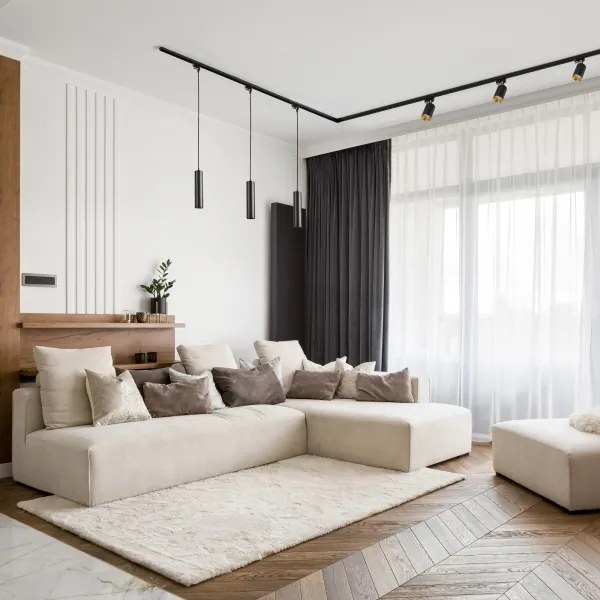 Bodové svietidlo do lištového systému MARIBEL 3xGU10/10W/230V +1 m lištový systém